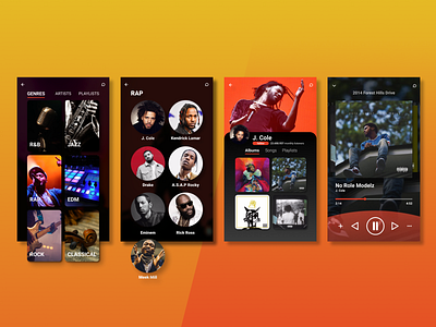 Music App Concept by Mert Denizli on Dribbble