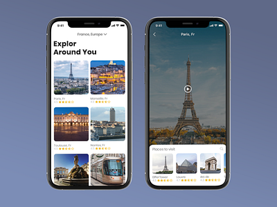 Travel app app app design ui ux