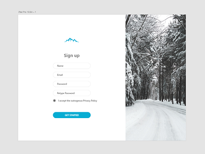 Sign Up Form Design app design illustration ui