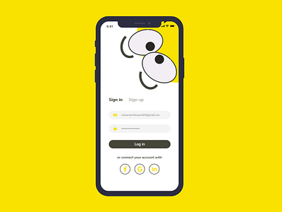 Sign In App UI app design illustration ui