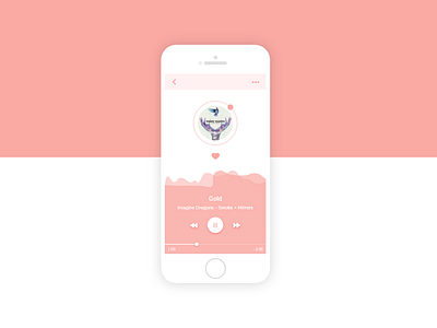 Music Player UI Concept app design flat ui
