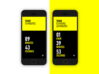 Timer App UI Concept app design flat ui ux