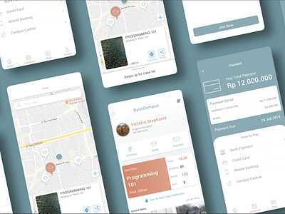 Campus Mobile App android android app campus class ios maps mobile app mobile app design school tuition ui ux design uidesign