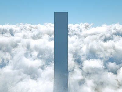 Sky Pillar 3d design illustraion redshift3d visual