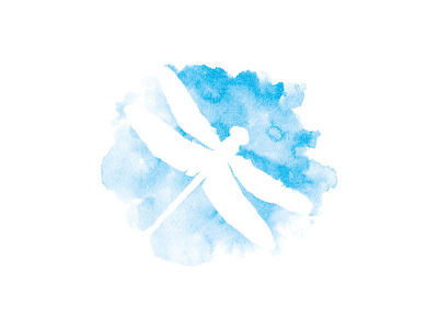 Dragonfly blog blue branding bug dragonfly logo paint vector watercolor