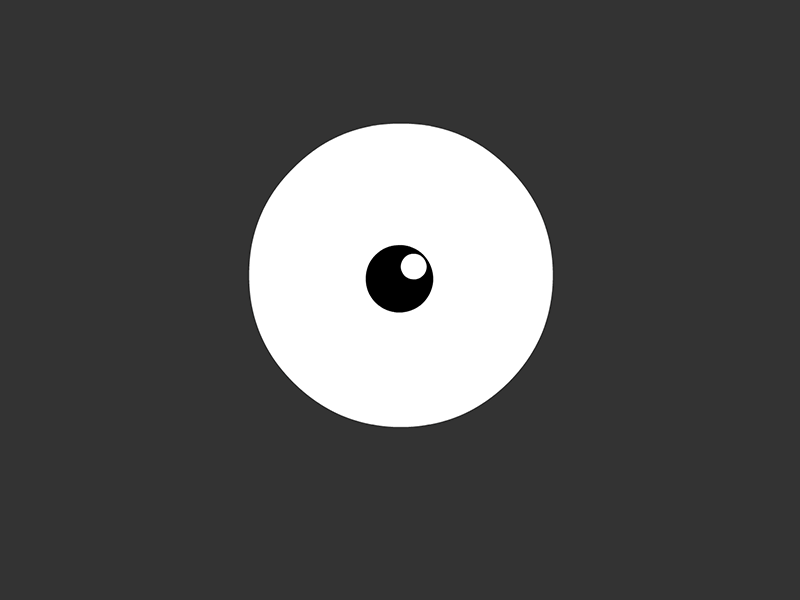 The eye animate animation ball eye eyeball gif motion move simple speed