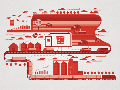 Farm At Hand_From Seed to Sell_illustration app farm graphic design illustration stratup