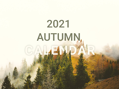 Calendar cover art autumn calendar cover design design2021 figma forest graphic design header minimal parallax ui webdesign