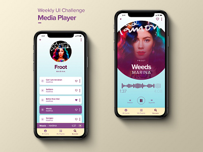 Media Player  |  Weekly UI Challenge