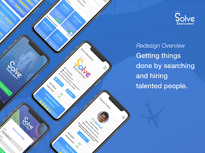 Solve Employment Redesign blue clean figma figmadesign minimal mobile modern non profit non profit nonprofit payment redesign redesign concept refresh ui update updated