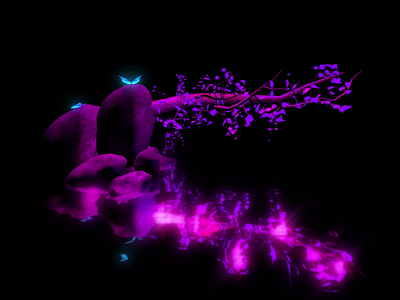 Growing and Glowing 3d animation adobe after effects after effects animation anime art branches butterflies cinema 4d concept art growth maxon3d mesmerize motion design motion graphics neon retro surreal art tree