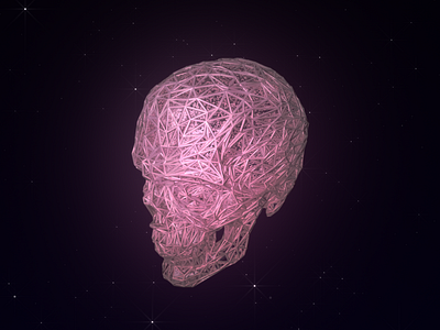 Skull Love 3d 3d art adobe after effects after effects cinema 4d cyberpunk lofi lowpolyart maxon3d mesh neon psychedelic retro scifi skull skull art