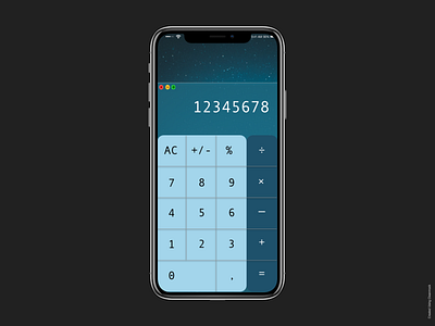 Dribble Daily UI Calculator app design minimal ui ux web