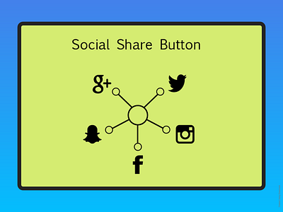 Social Share Button DailyUI 010 Challenge