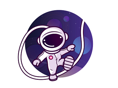 Voucher code character astronaut character design illustration spaceman vector vouchercloud