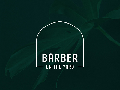 Barber On The Yard Logo barbers barbershop branding hairdresser