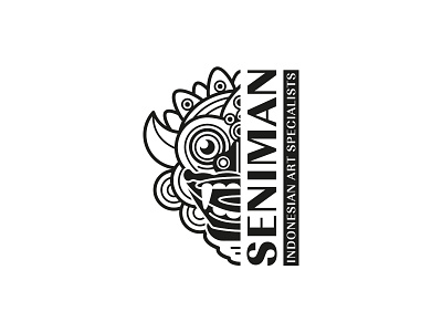 Seniman art specialist art supplier balinese branding indonesian logo