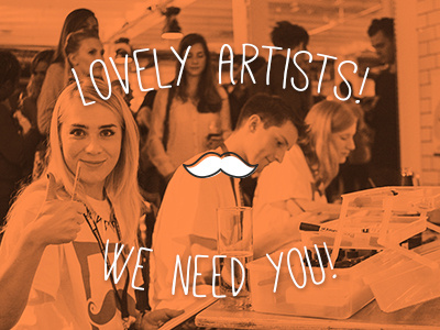 Lovely Artists! We need you! calling all artists charity gallery of mo moustache movember