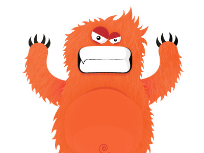 Angry Monster angry illustration monster rage red vector