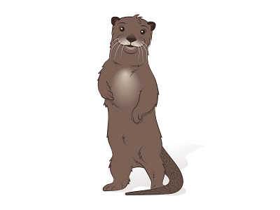 Otter Character character illustration otter vector