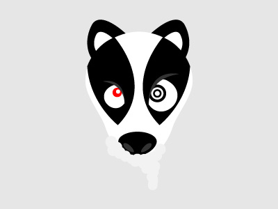 Rabid Badger 1 badger logo rabid vector