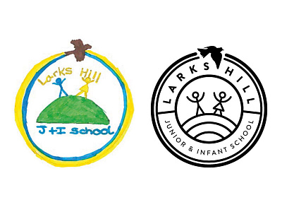 Larks Hill - Childs Logo 1 school logo vector