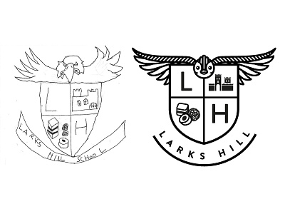 Larks Hill - Childs Logo 2 school logo vector