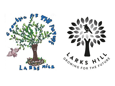 Larks Hill - Childs Logo 3 school logo vector