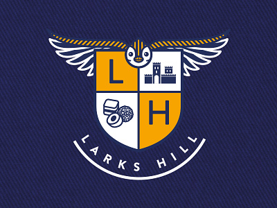 Larks Hill - Childs Logo 2 - Colour lark logo school vector