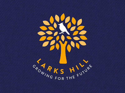 Larks Hill - Childs Logo 3 - Colour lark logo school vector