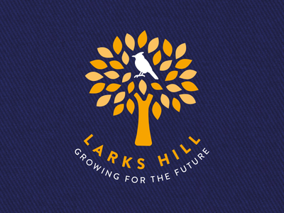 Larks Hill - Childs Logo 3 - Colour lark logo school vector