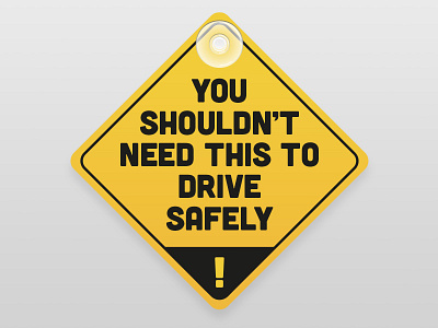 Car Sign - Parody baby on board car sign illustration vector