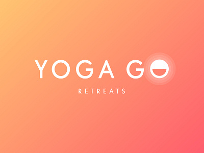 Yoga Retreat Logo - Final gradient logo meditation stretch typgraphy vector yogo zen