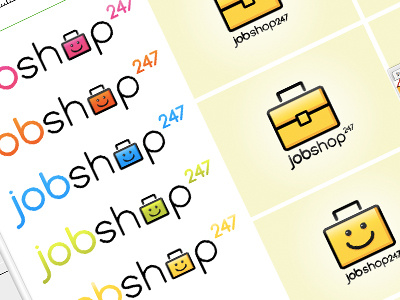 Jobshop 247 logo design phase 1