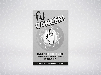 FU - Cancer Pin cancer charity fu fu pin middle finger pin badge