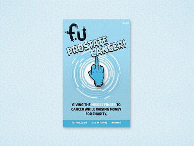 FU - Prostate Cancer Pin cancer charity fu fu pin middle finger pin badge prostate cancer