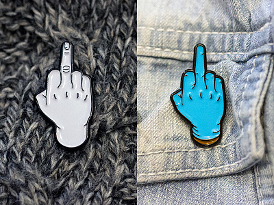 F.U Pins - Physical Pin cancer fu middle finger pin badge pins