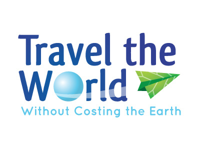Travel the World, Without Costing the Earth - FINAL illustration logo vector vecy