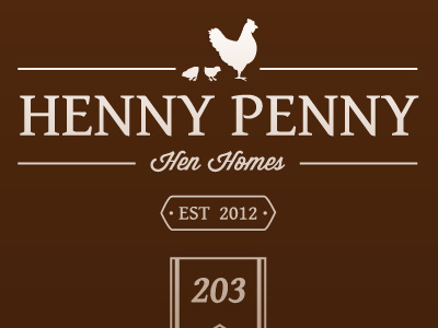 Henny Penny logo design design hen logo vector