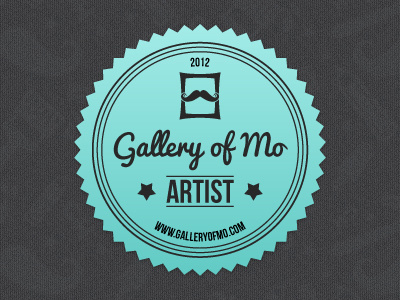 Gallery of Mo 2.Mo - Artist Badge badge design gallery of mo moustache movember retro vintage