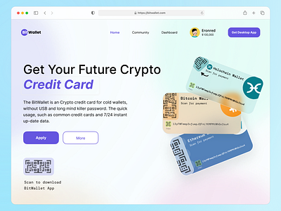 BitWallet 💳 app bitcoin crypto design ui ux