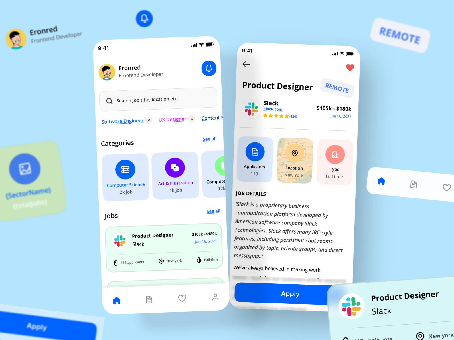 Job Seeker: Mobile app