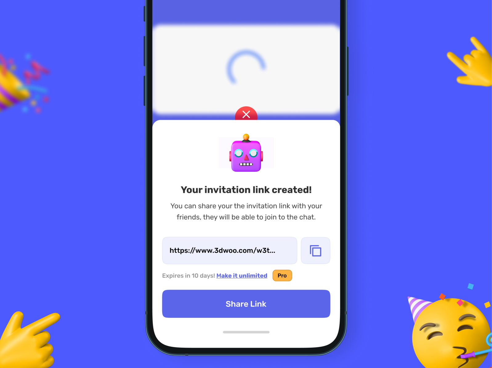 Invitation page - Mobile App 🤖 by Eren on Dribbble