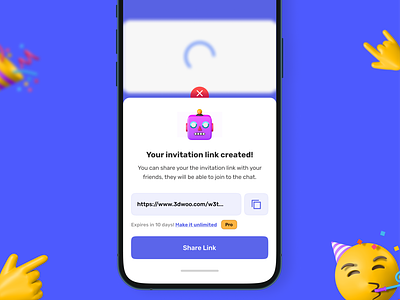 Invitation page - Mobile App 🤖 app design invitation resource ui ux