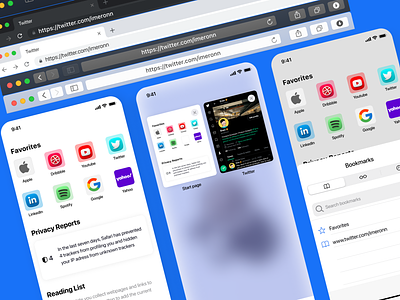 Safari Browser Desktop/Mobile - Figma Community💙 apple browser desktop iphone mobile redesign safari ui ux