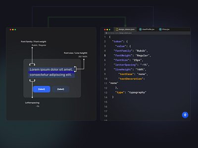 Design tokens ✨ code editor design system design tokens