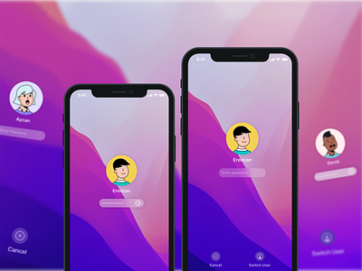 iPhone unlock screen app design iphone lock screen macos ui ux