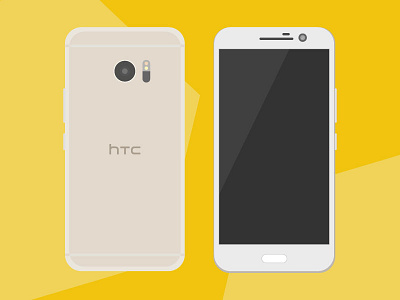 [Free Vector] HTC Flat Device Model device free htc illustration mobile model smart phone vector