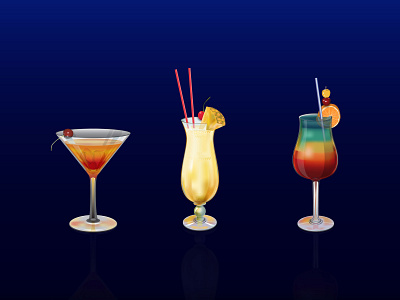 Cuban Cocktails design illustration vector