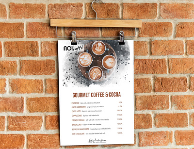 Coffee Menu Design advertising art branding clean design identity illustration layout design menu design minimal photoshop